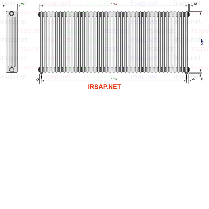 Радиатор IRSAP Tesi 42200/39 T16 CL 01